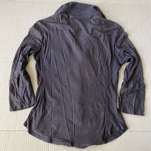 Standard James Perse navy blue sheer slub side Size 2 - Picture 3 of 14